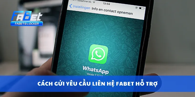 Cách gửi yêu cầu liên hệ Fabet hỗ trợ
